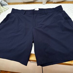 Fabletics Men's Dark Blue Flat Front Shorts